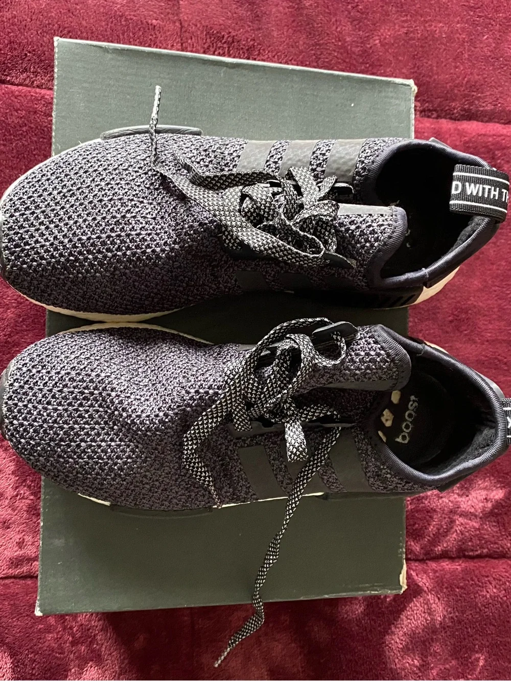 adidas NMD R1 Black/Grey Knit Sneakers